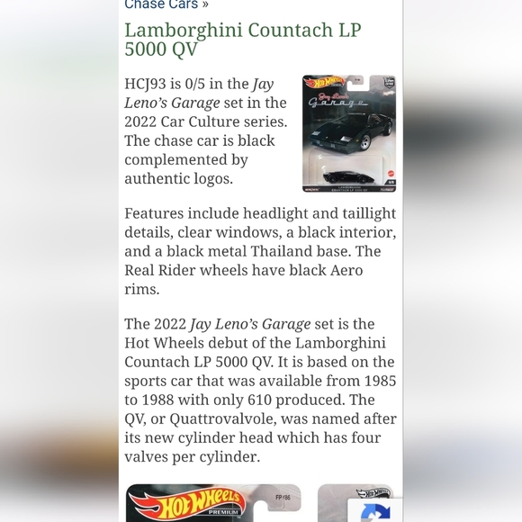 Jay Leno's garage hotwheels CHASE Car - Picture 8 of 8